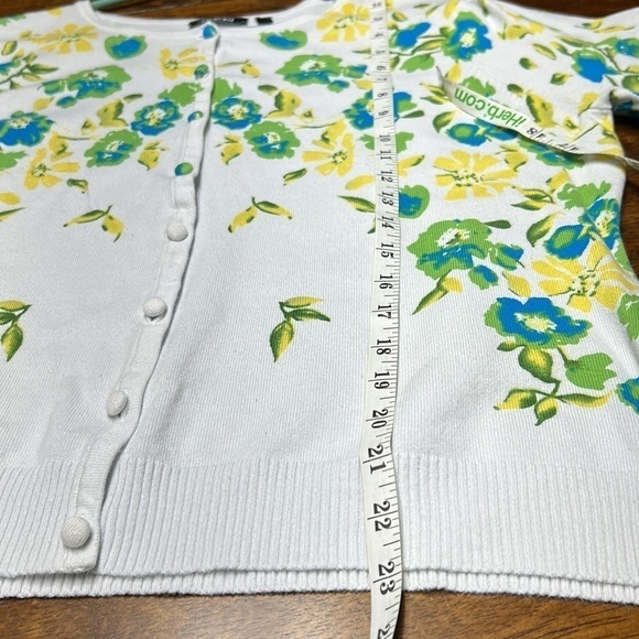 2-Elementz cardigan spring easter cardigans size xl euc long sleeve floral print - Picture 9 of 14